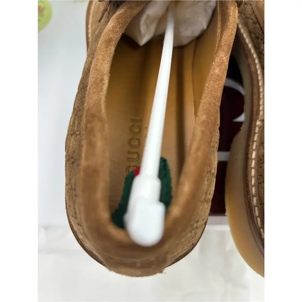 Men's Gucci, GG monogram web loafers size 11 fits 11.5 US made in Italy